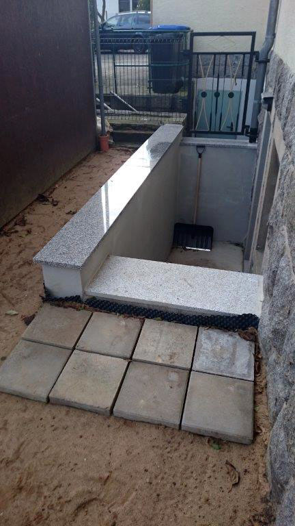 Sanierung einer Kellertreppe mit Granit